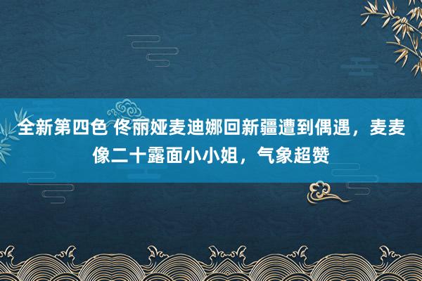 全新第四色 佟丽娅麦迪娜回新疆遭到偶遇，麦麦像二十露面小小姐，气象超赞