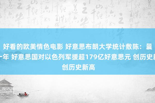 好看的欧美情色电影 好意思布朗大学统计敷陈：曩昔一年 好意思国对以色列军援超179亿好意思元 创历史新高