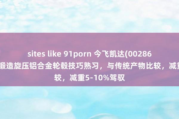 sites like 91porn 今飞凯达(002863.SZ)：公司锻造旋压铝合金轮毂技巧熟习，与传统产物比较，减重5-10%驾驭