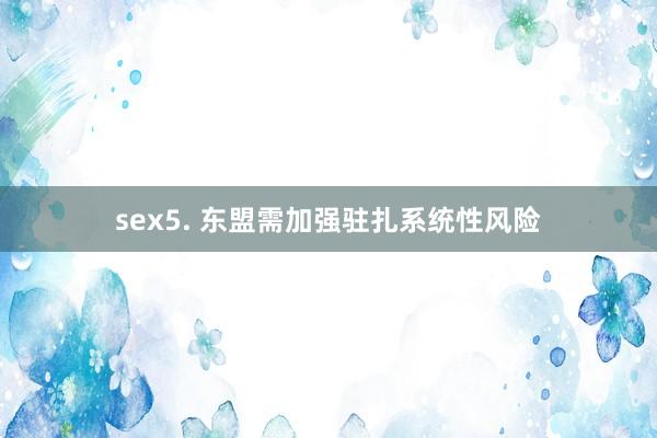 sex5. 东盟需加强驻扎系统性风险