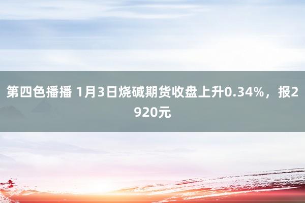 第四色播播 1月3日烧碱期货收盘上升0.34%，报2920元