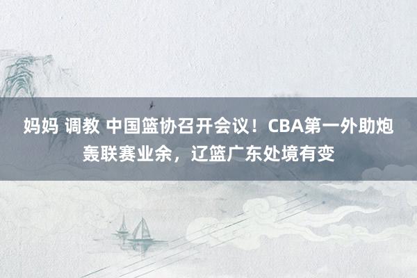 妈妈 调教 中国篮协召开会议！CBA第一外助炮轰联赛业余，辽篮广东处境有变