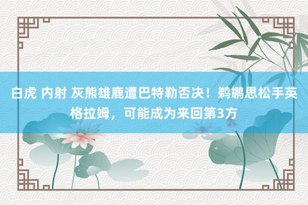 白虎 内射 灰熊雄鹿遭巴特勒否决！鹈鹕思松手英格拉姆，可能成为来回第3方