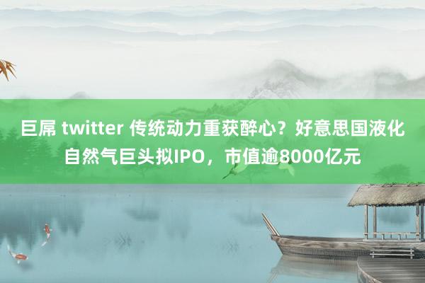 巨屌 twitter 传统动力重获醉心？好意思国液化自然气巨头拟IPO，市值逾8000亿元